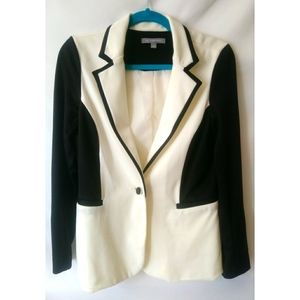 NY collection black and white blazer Size S